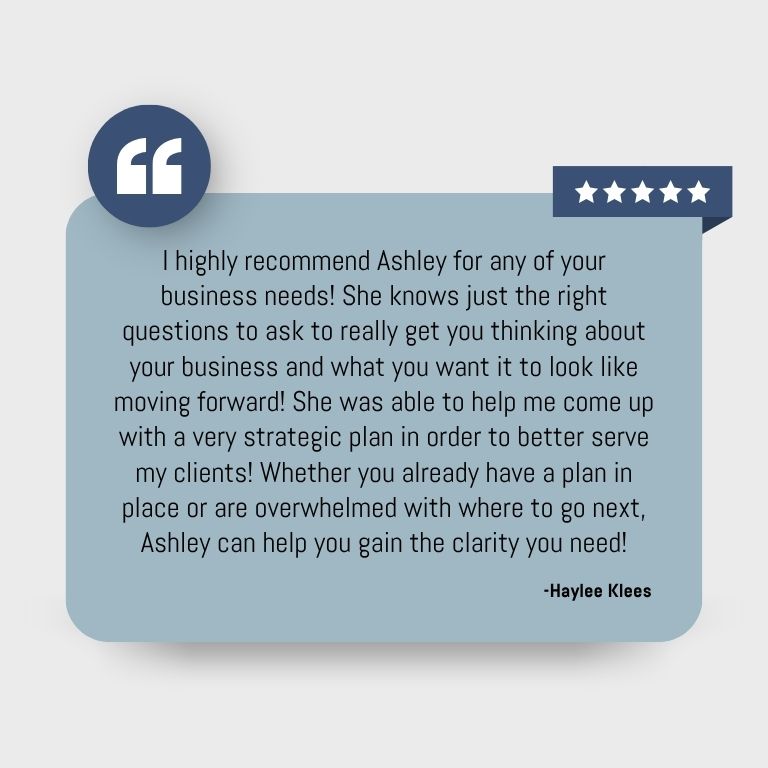 Client testimonial