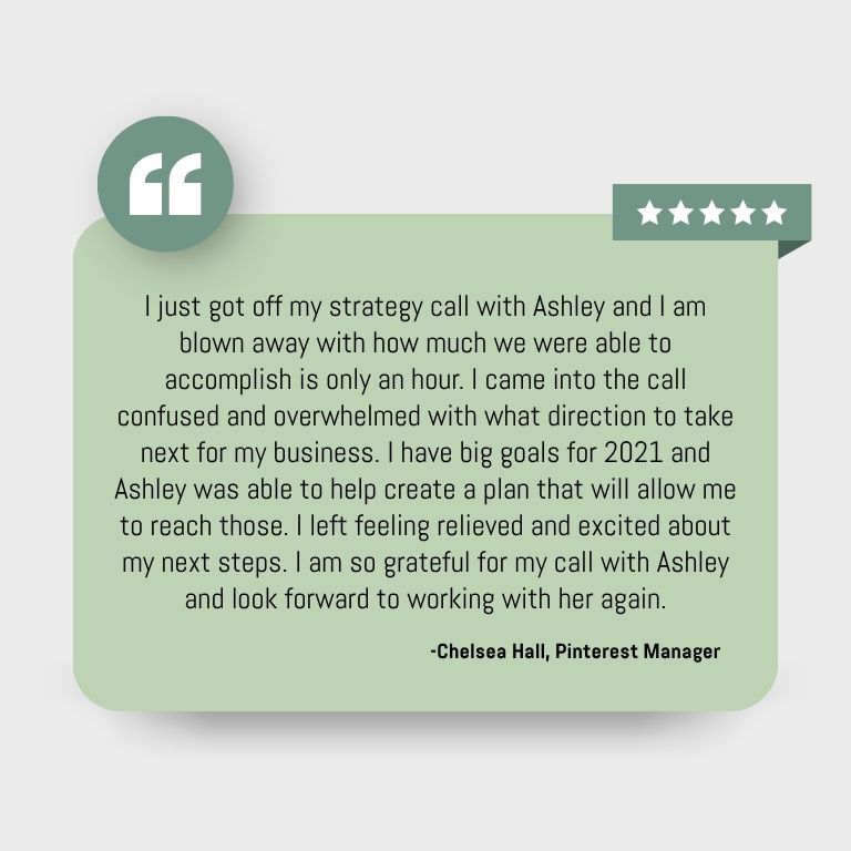 Testimonial from Chelsea Hall