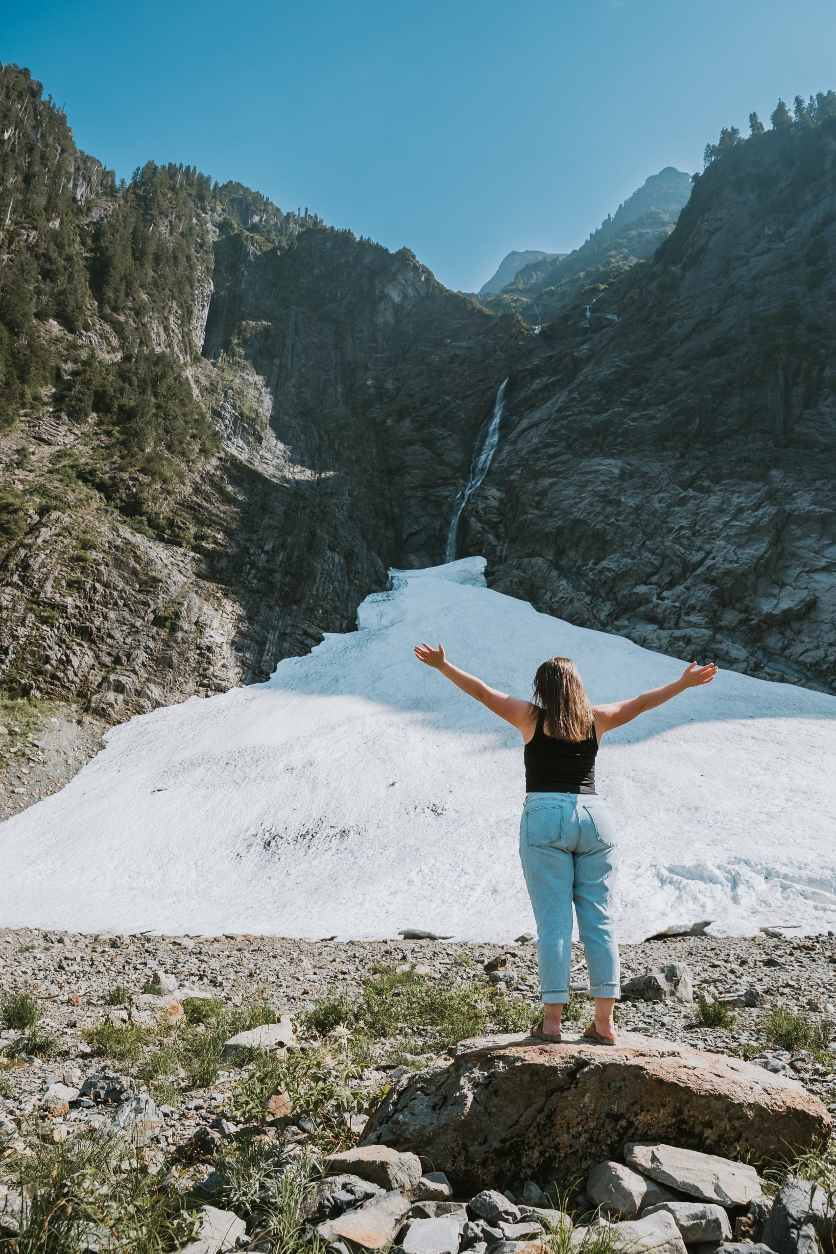 Ashley at the mountains